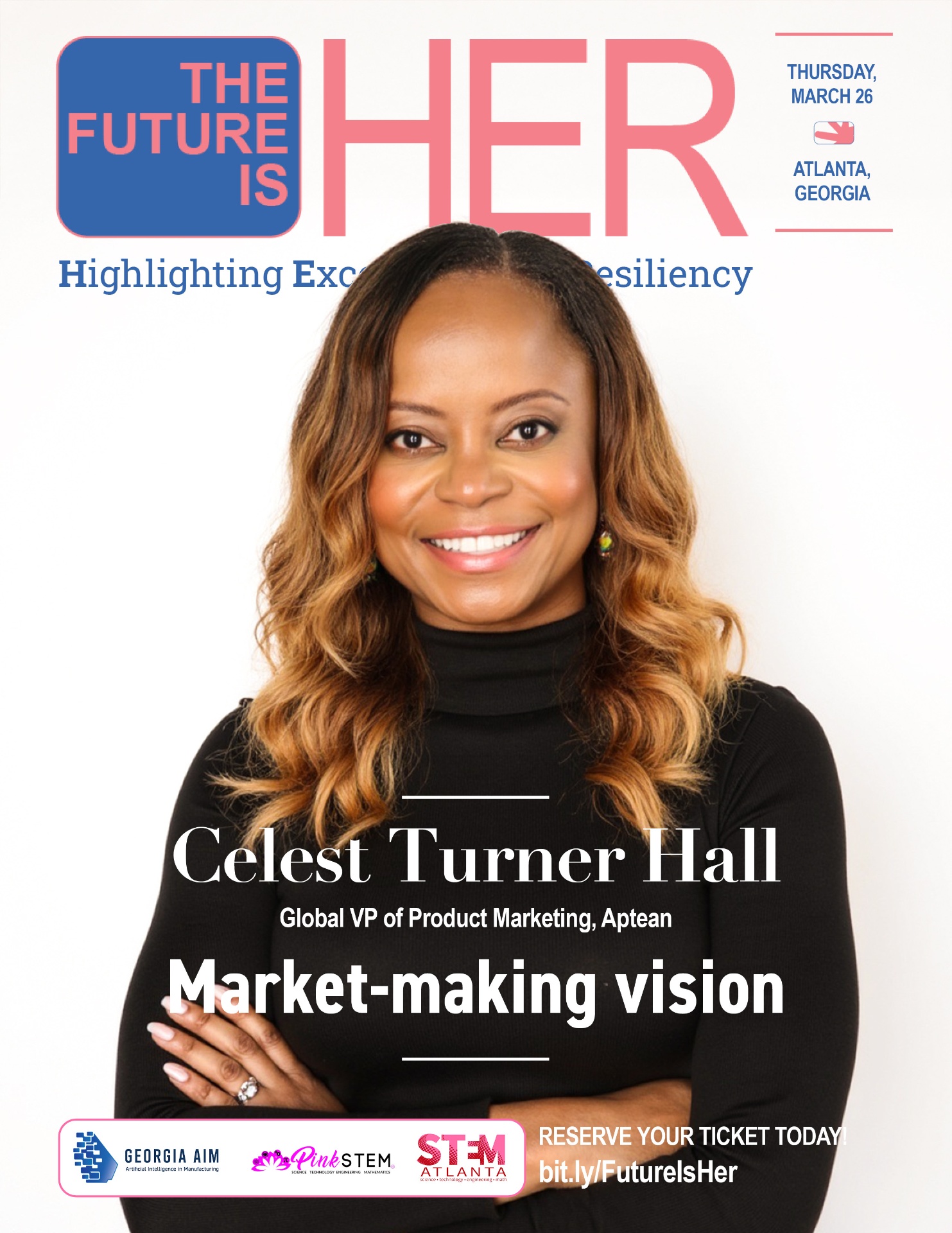 The Future Is HER magazine cover featuring Celest Turner Hall