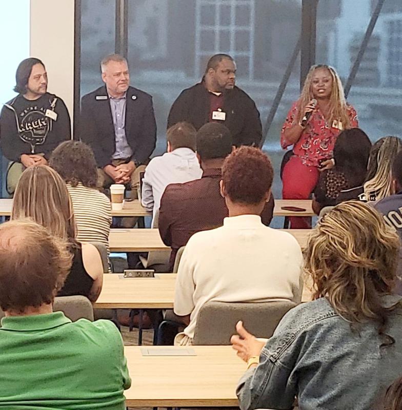 Celest on the GenAI panel at Microsoft Philanthropies